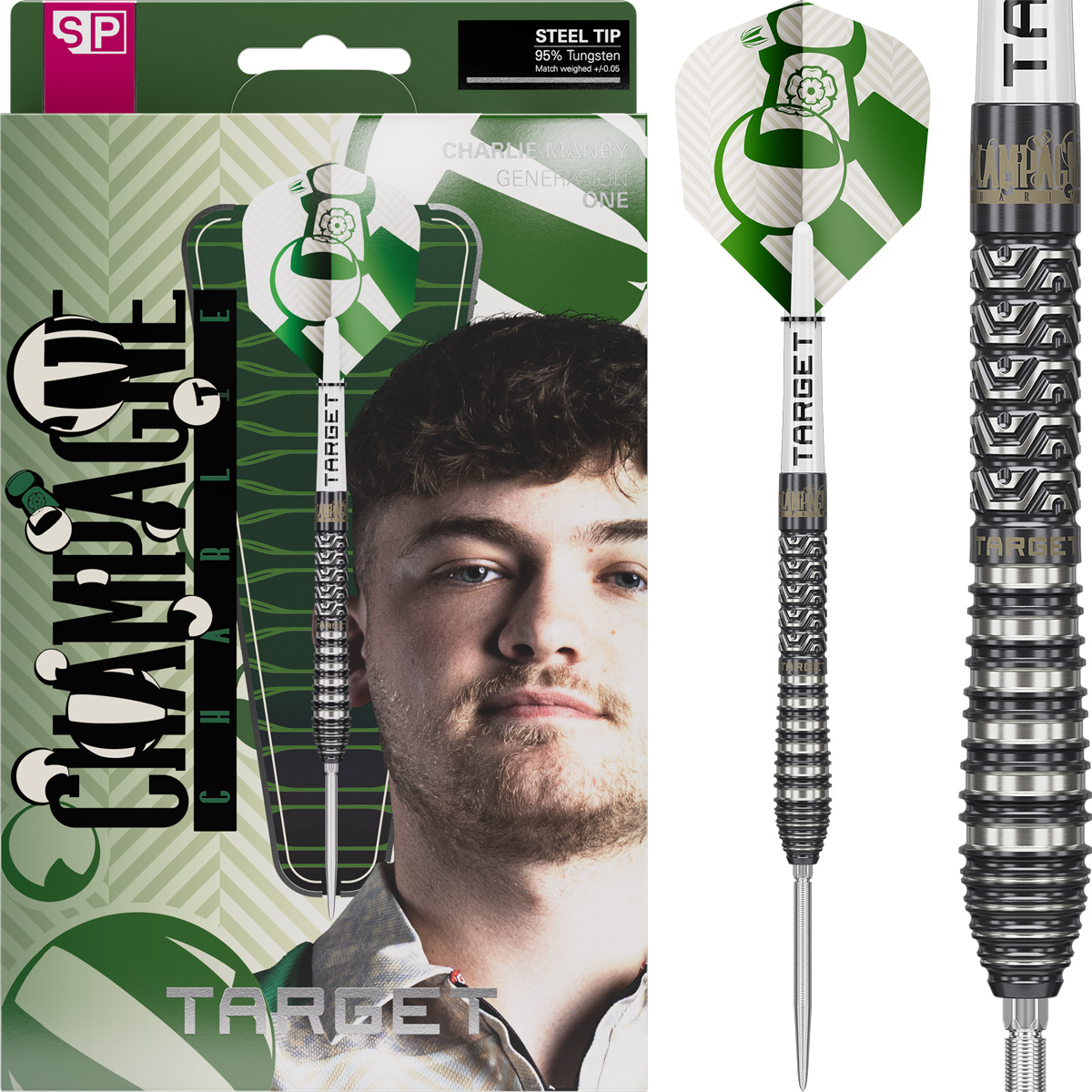 Target Charlie Manby Generation One SP Steeltip 95%