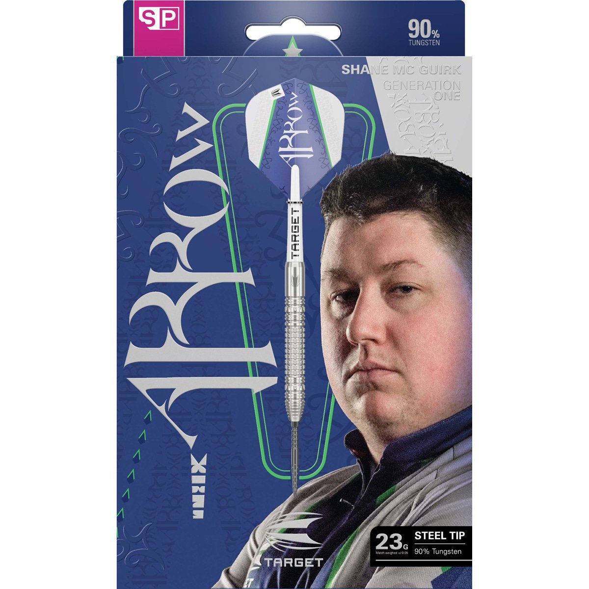 Target Shane Mc Guirk 90% 23g SP Steeltip - Afbeelding 6