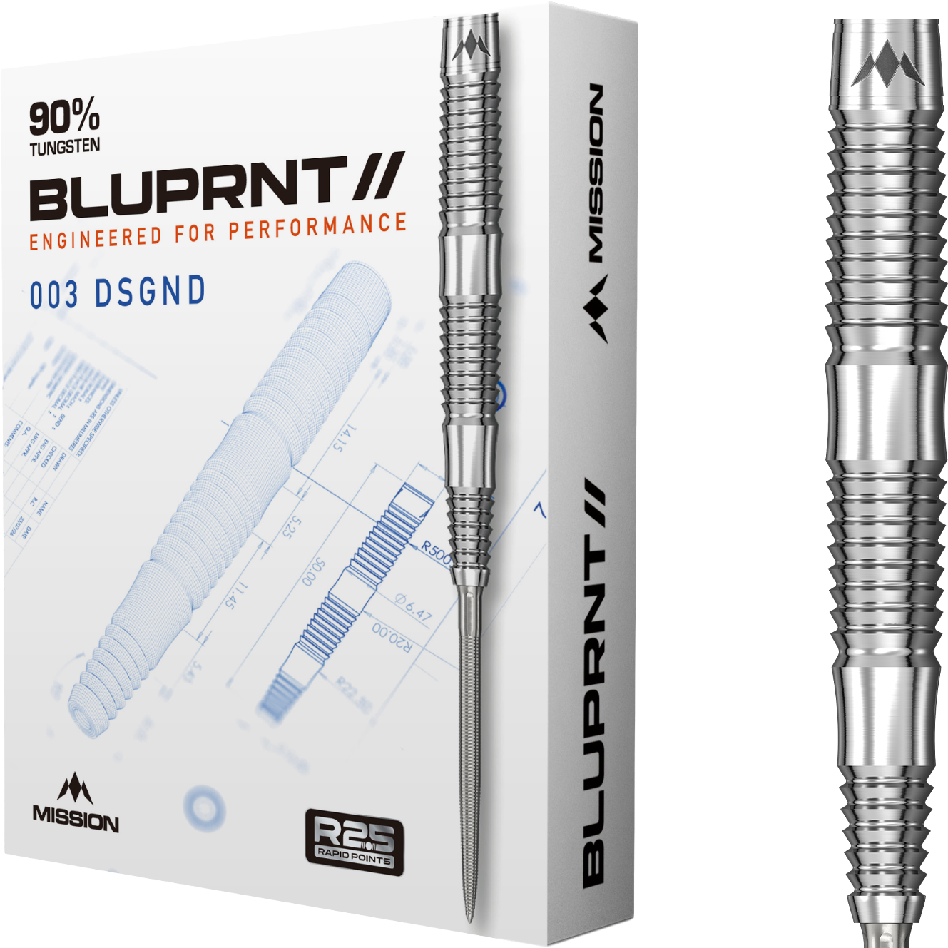 Mission BLUPRNT 90% Dsngd RP Steeltip barrels