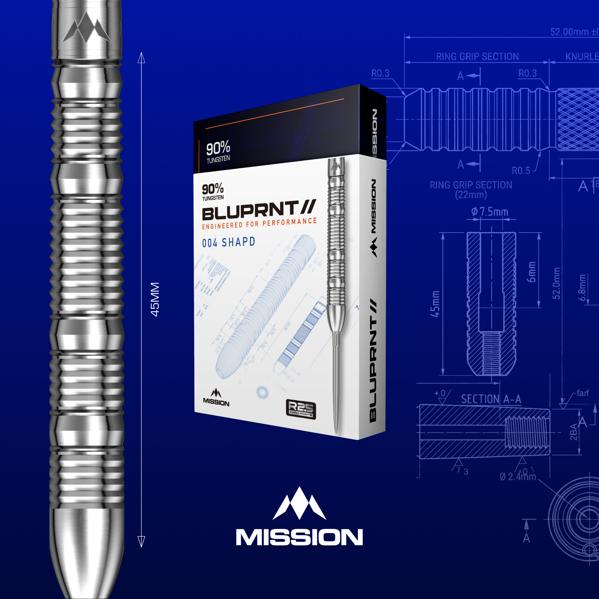 Mission BLUPRNT 90% Shapd RP Steeltip barrels - Afbeelding 5