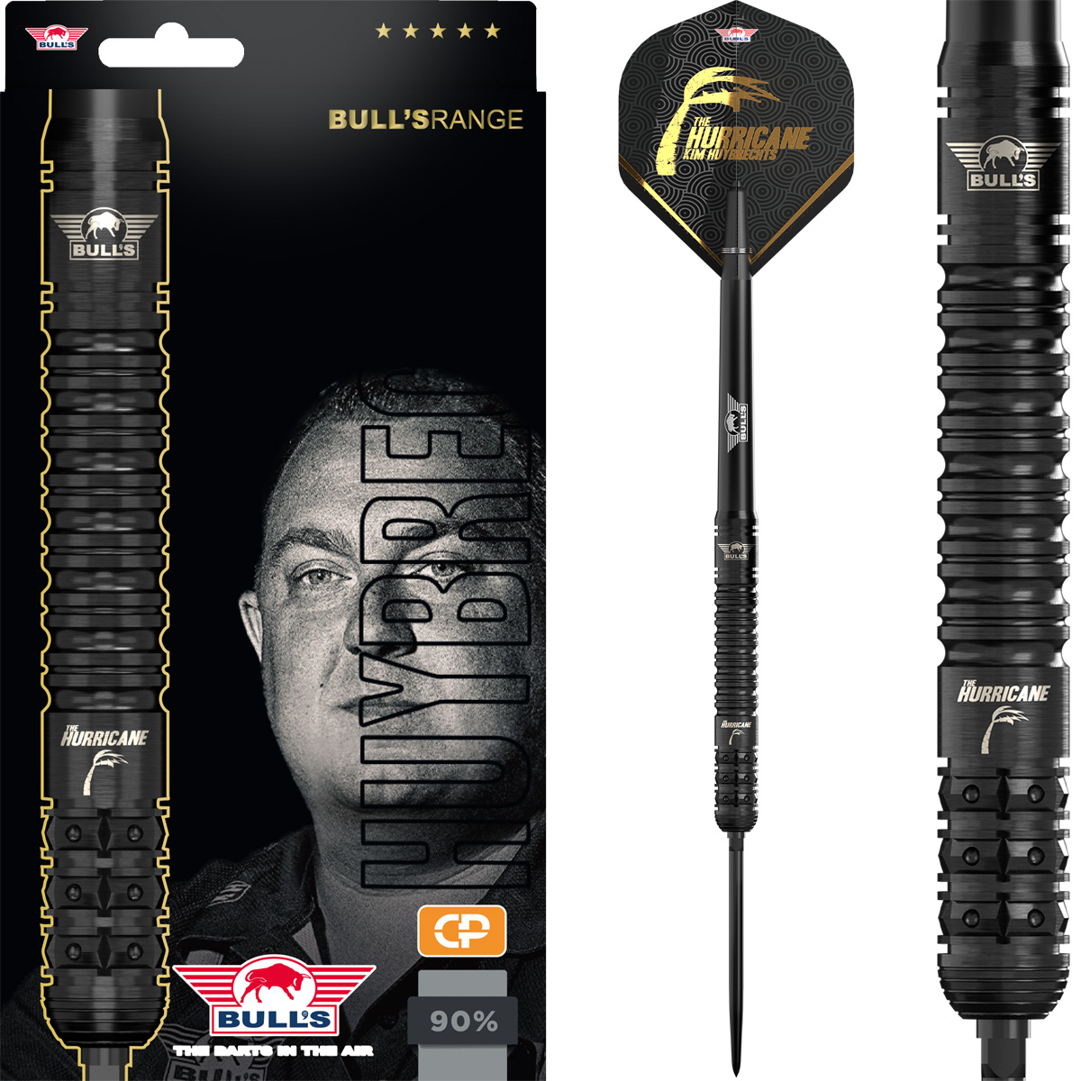 Kim Huybrechts 90% E2 Black CP dartpijlen
