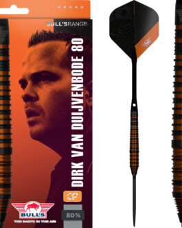Dirk van Duijvenbode 80% Black CP dartpijlen