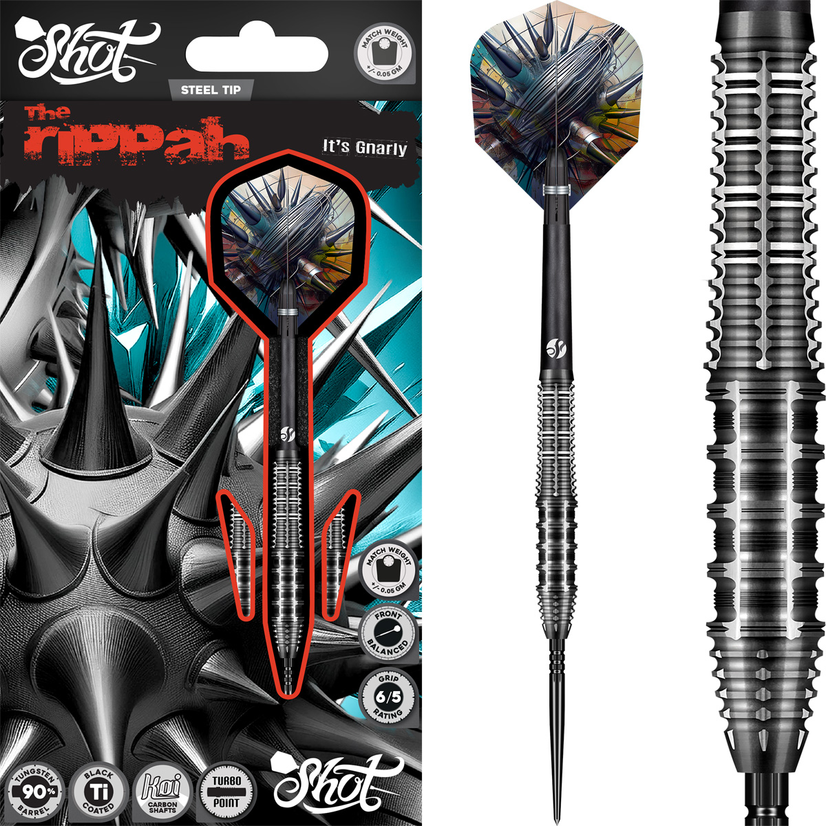 Gnarly Rippah 90% TP Steeltip