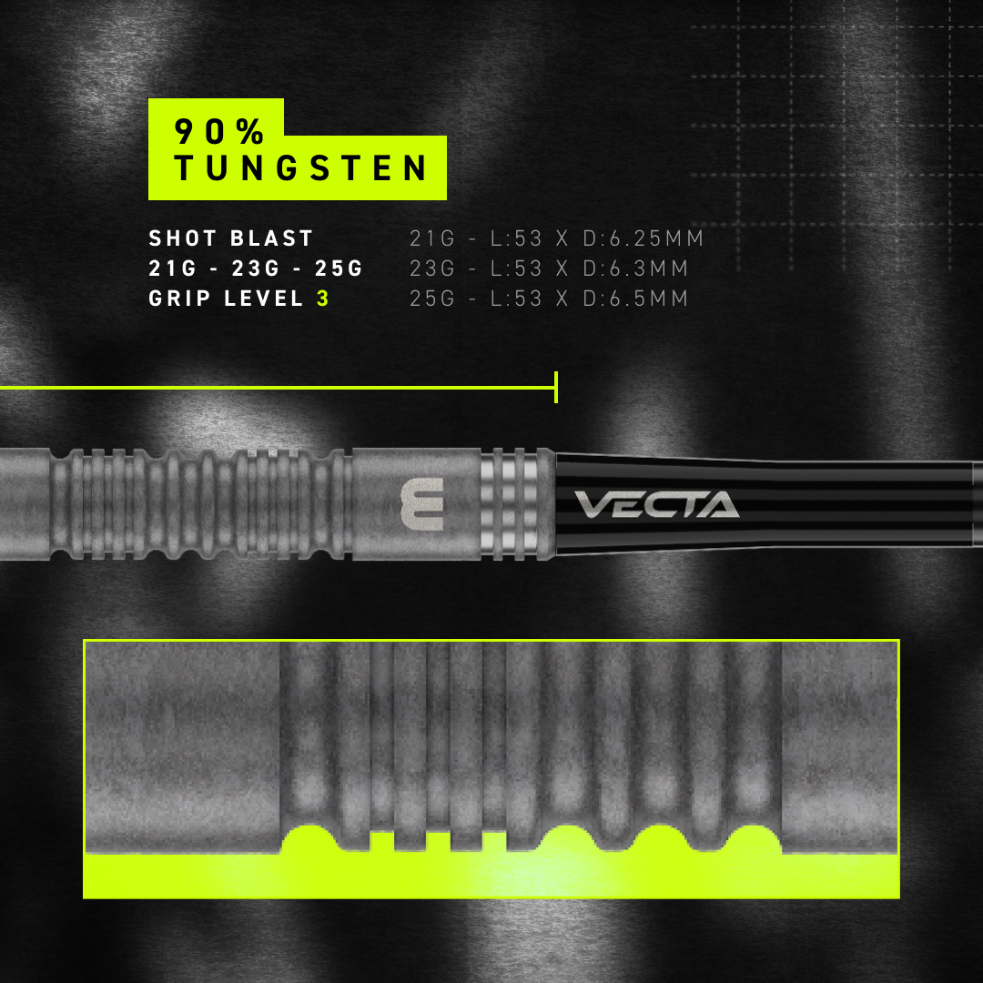 Winmau MvG TS 90% Switch Point steeltip dartpijlen - Afbeelding 3